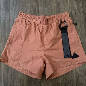 Adidas Women's Coral Shorts with Black Accent